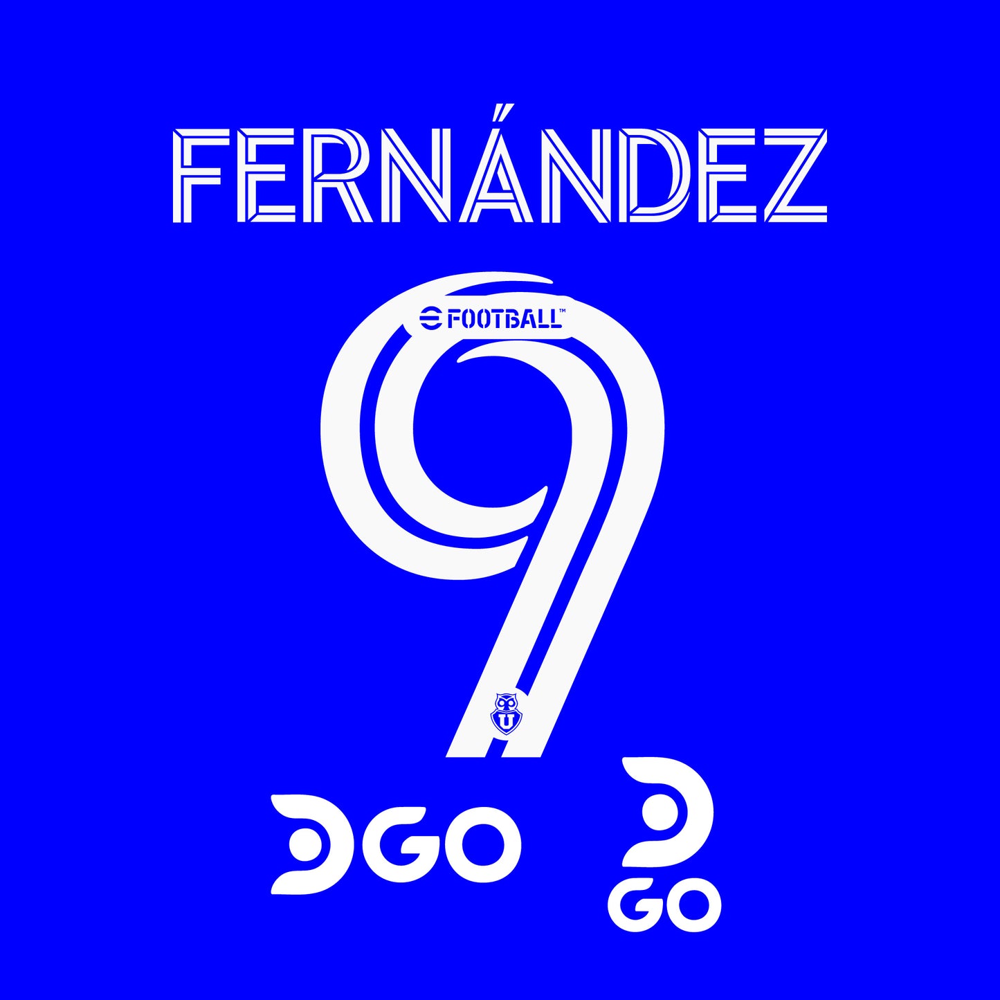 Dorsal U de Chile 2023 Local - Vinilo listo para estampar