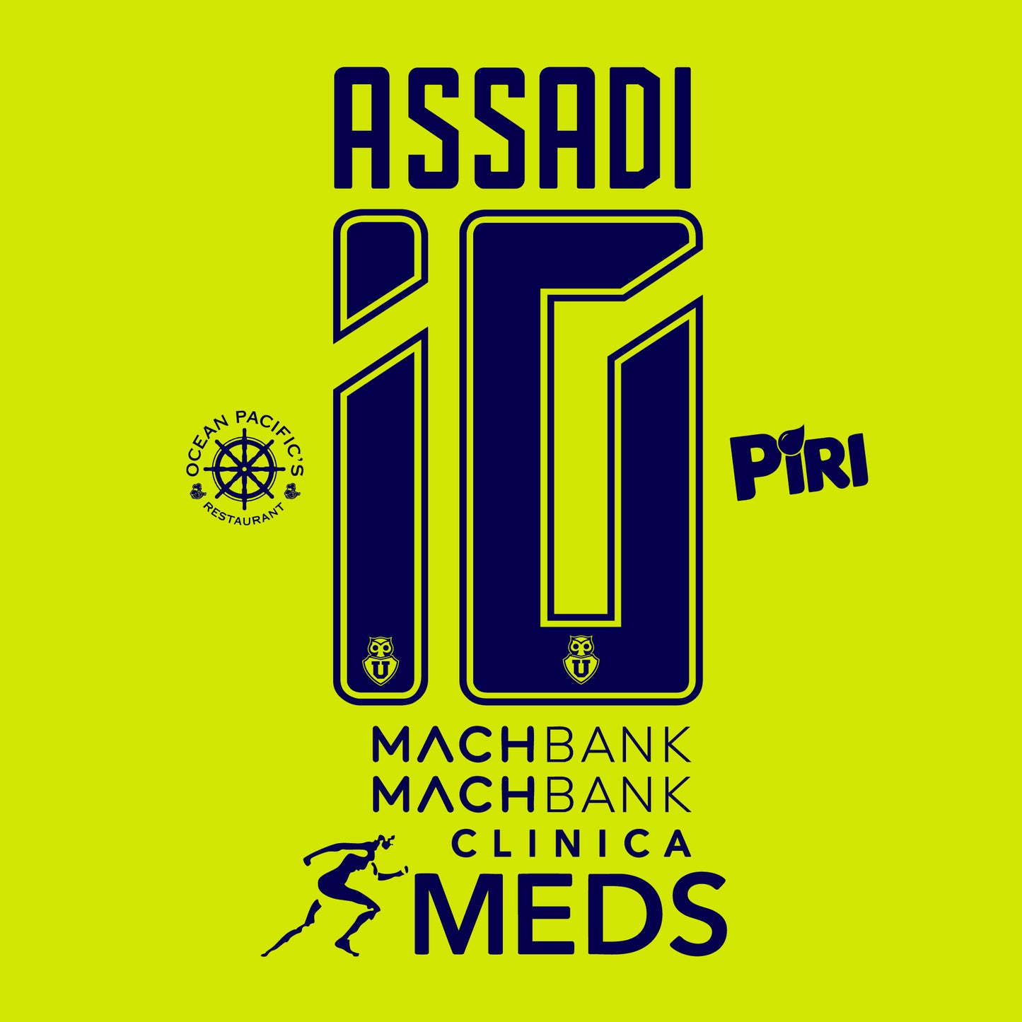 Dorsal U de Chile 2025 Tercera - Vinilo listo para estampar